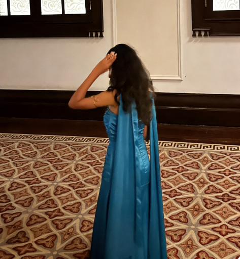 Gorgeous Lake Blue Strapless Sash Satin Long Prom Dress Evening Dress
