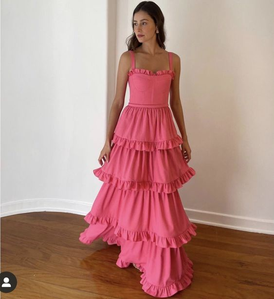 Elegant A-line Multi-layered Prom Dress,Graduation Dress - VelvetHem