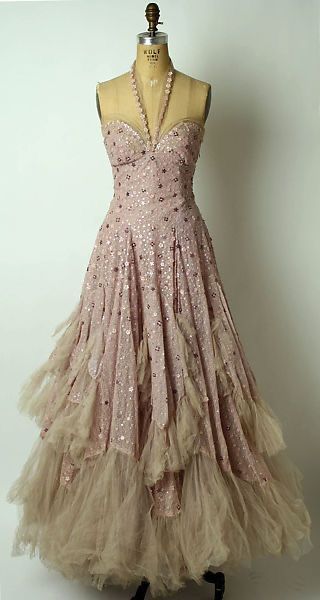 Vintage Pink Apricot A-line Off-shoulder Tulle Long Prom Dress Evening Dress - VelvetHem