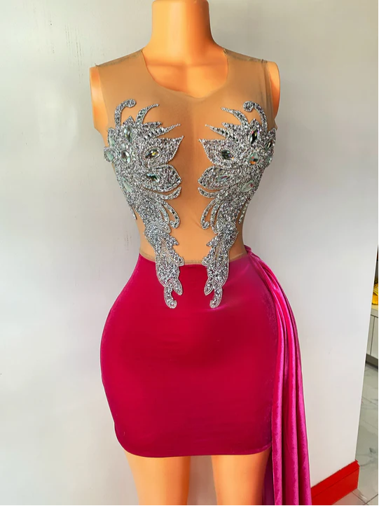 New Arrivel Short Homecoming Dress With Beaded Sexy Party Dress