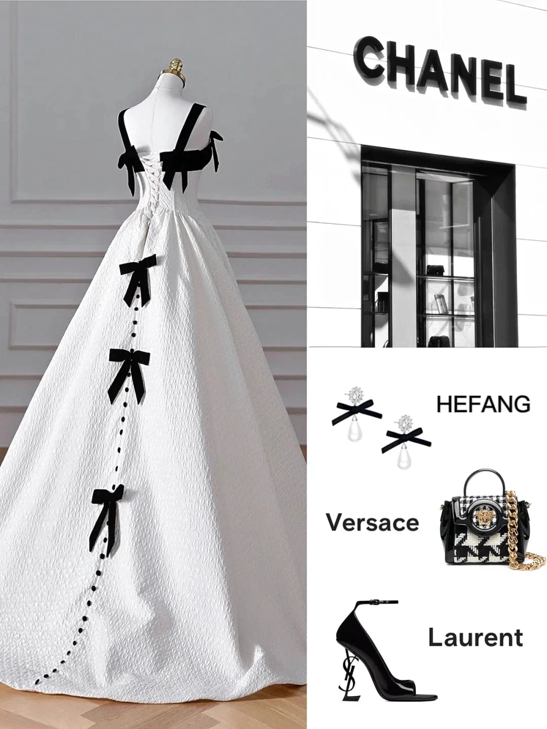 Elegant White Satin A Line Long Prom Dress Evening Dress,Formal Wedding Dress (ZD13756) - VelvetHem