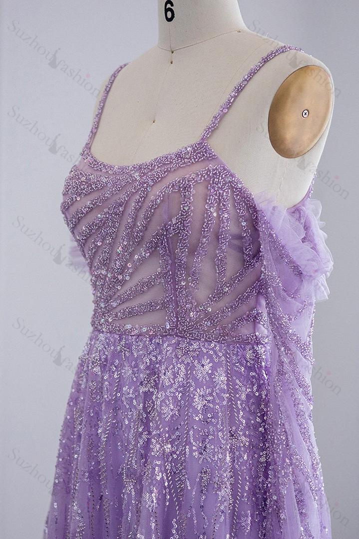 Pink Prom Dress Long Sleeve Tulle Off the Shoulder A Line Evening Formal Dress With Sparkle Appliques