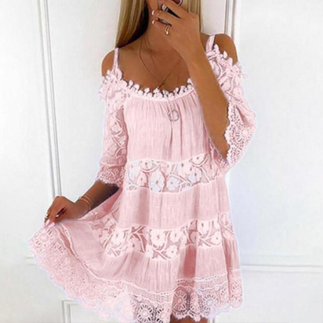 Melisenda Dress with Cold Sleeves for Women Holiday Party Outfit