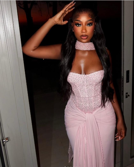 Sweet Pink Strapless Mermaid Sequin Chiffon Long Prom Dress Birthday Dress