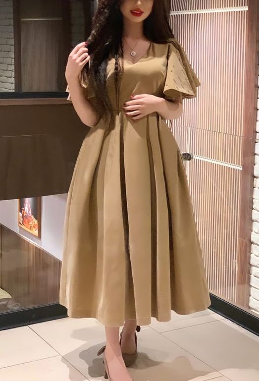 Midi Dress ,Evening Dress, Prom Vintage Dress - VelvetHem