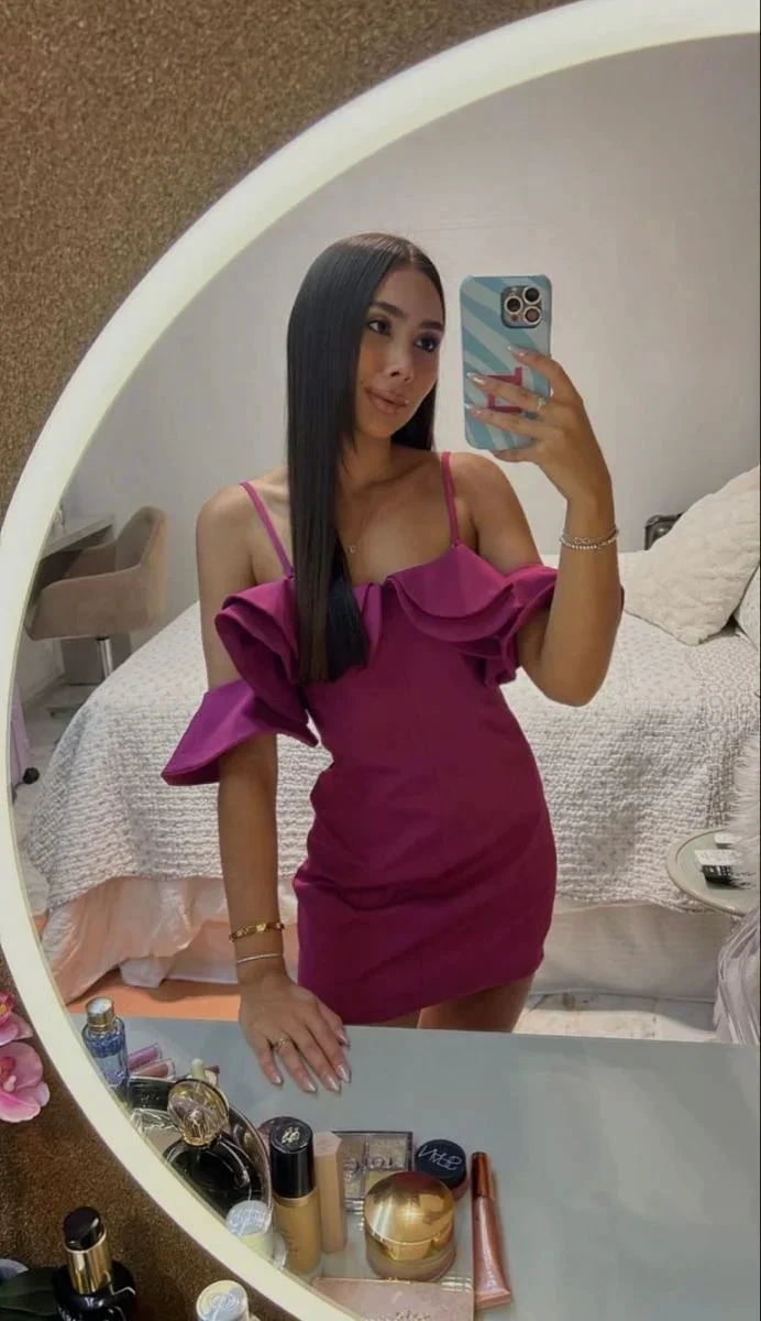 Sexy Fuchsia Dress Mini Homecoming Dress (ZD12655)