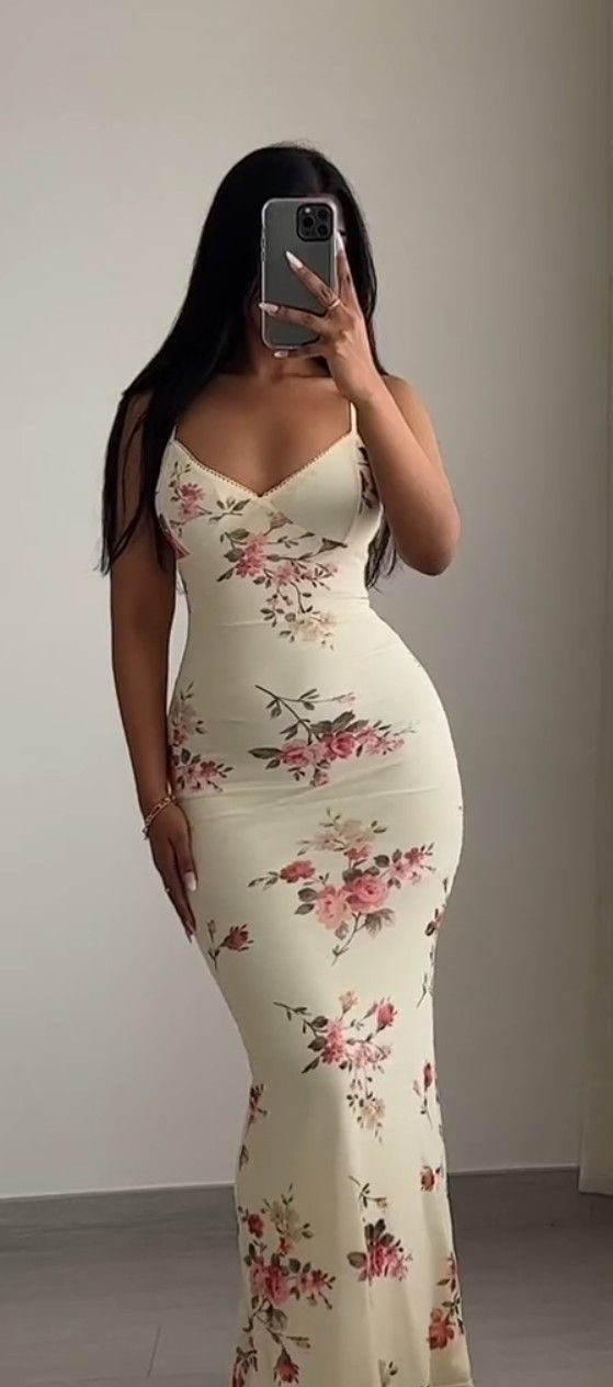 Elegant Mermaid Floral Print Prom Dress,Trendy Evening Dress - VelvetHem