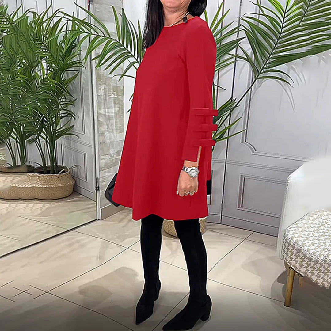 Pada Casual Dress with Long Sleeves for Women Flattering Modern Fit