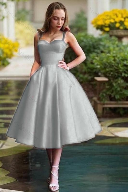 Red Spaghetti Strap Sweetheart Sleeveless A Line Short Homecoming Dress
