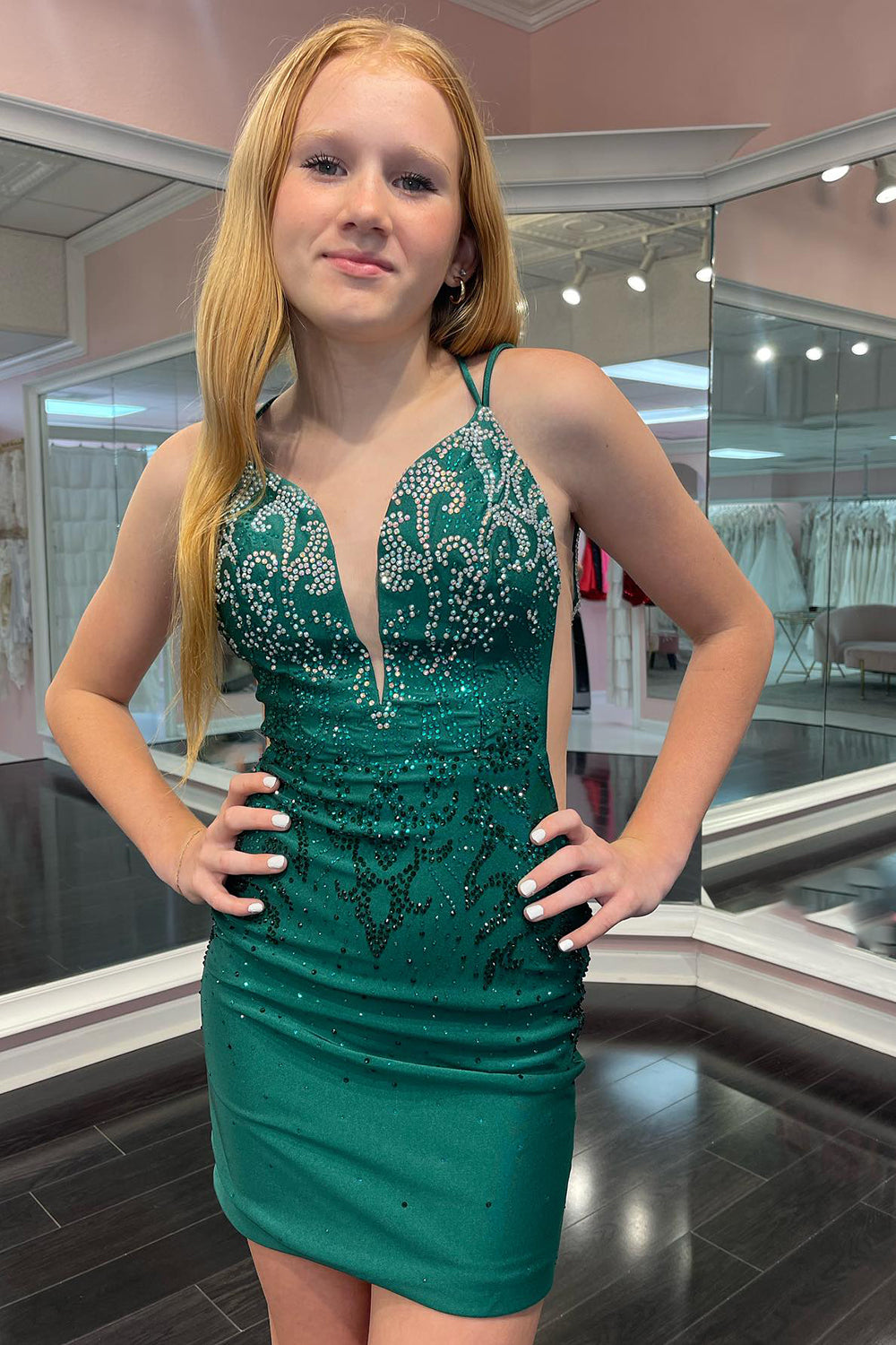 Royal Blue Homecoming Dresses Lace-Up Back Sequin Tight Short Cocktail Dresses