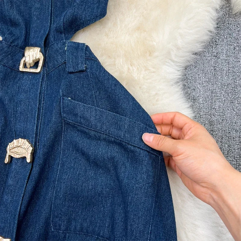 Denim Maxi Dress