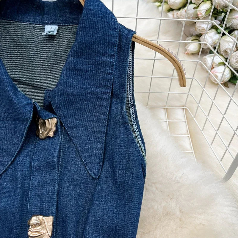 Denim Maxi Dress