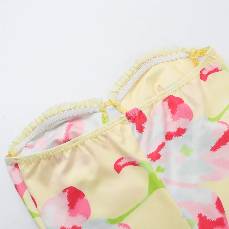 Printed Off - Shoulder Backless Party Dress for Women