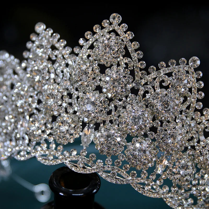Bridal Tiaras Hair Accessories Luxury Full Zircon Wedding Crowns Diadem Headdress Baroque Brides Party Tiara Crown For Women