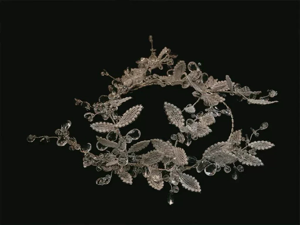 Leaf Headband Hairband Lace Headwear Headpiece For Bride Women Tiara Crown Headdress Wedding Accessories Bridal Hair Jewelry