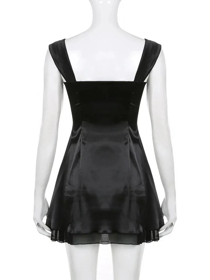 Lovely Black Straps A-line Homecoming Dress (ZD11782)