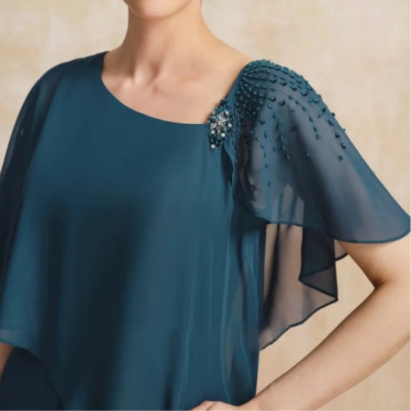 Celestina Chiffon Maxi Dress for Women Casual Daywear