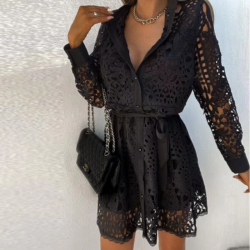 Reina Timeless Summery Lace Dress Designer Edit