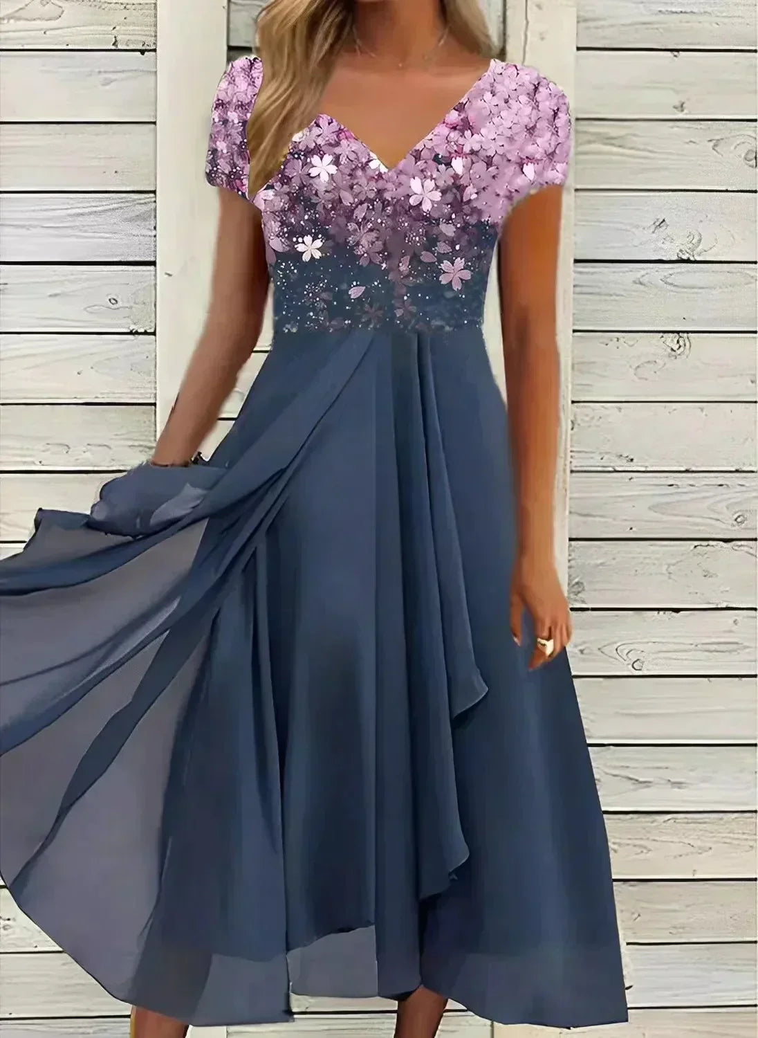 Orsola Aesthetic Women's Chiffon Party Dress Chic Silhouette Collection