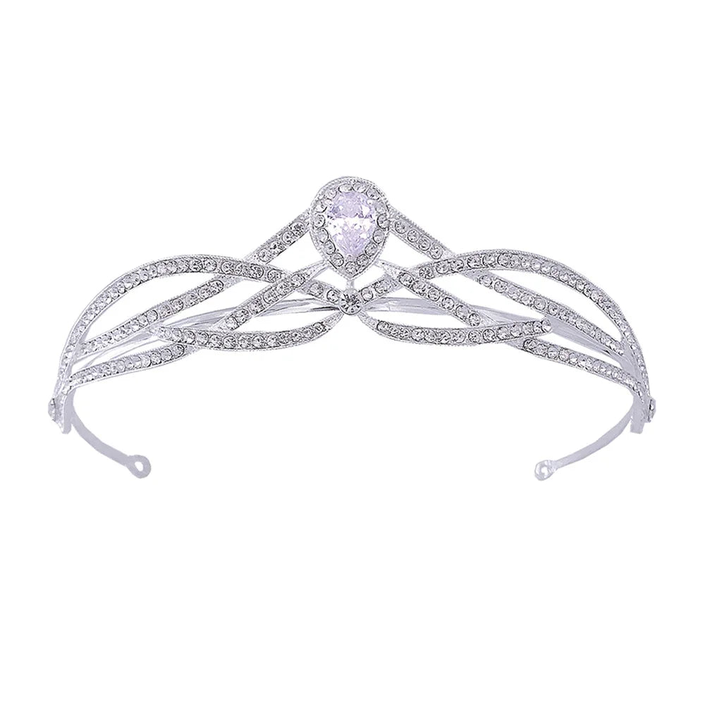 Vintage Crown For Women Girl Princess Queen Bridal Tiara And Crown For Wedding Bride Headdress Party Prom Hair Jewelry Headpiece as picture 4