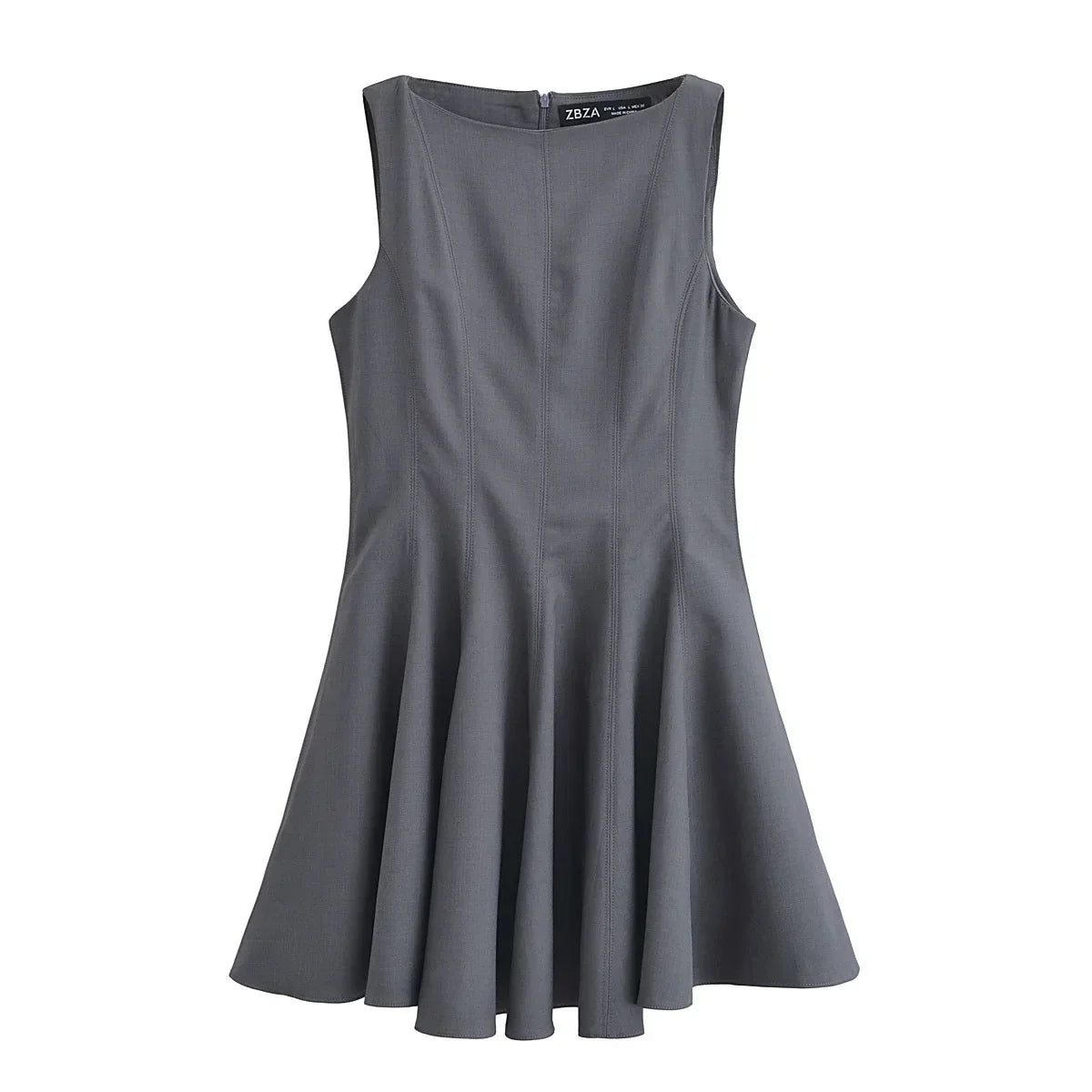Sleeveless Pleated Summer Dress