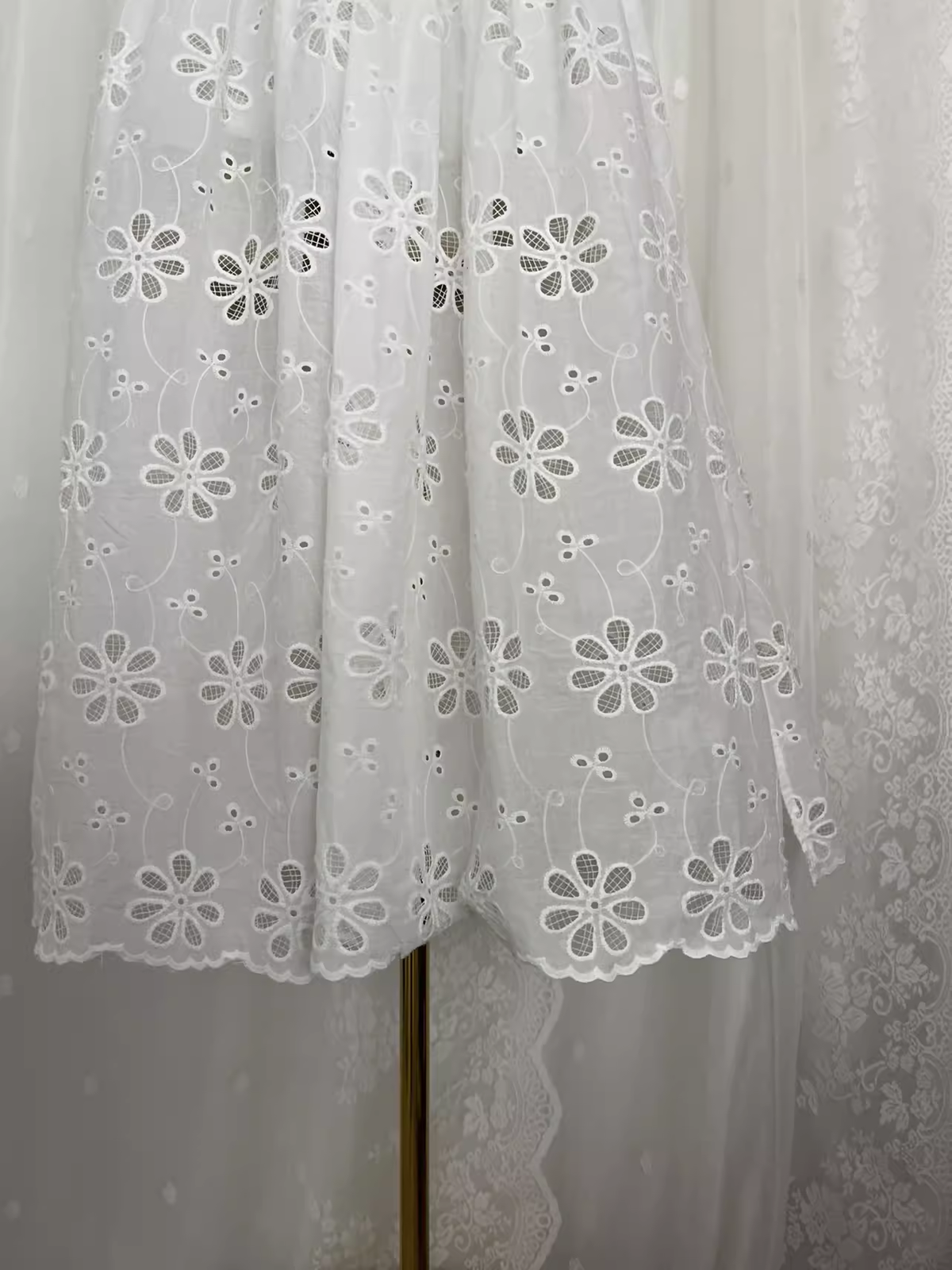 Cute A Line Lace White Vacation Dress Birthday Dresses - View 3 | VelvetHem