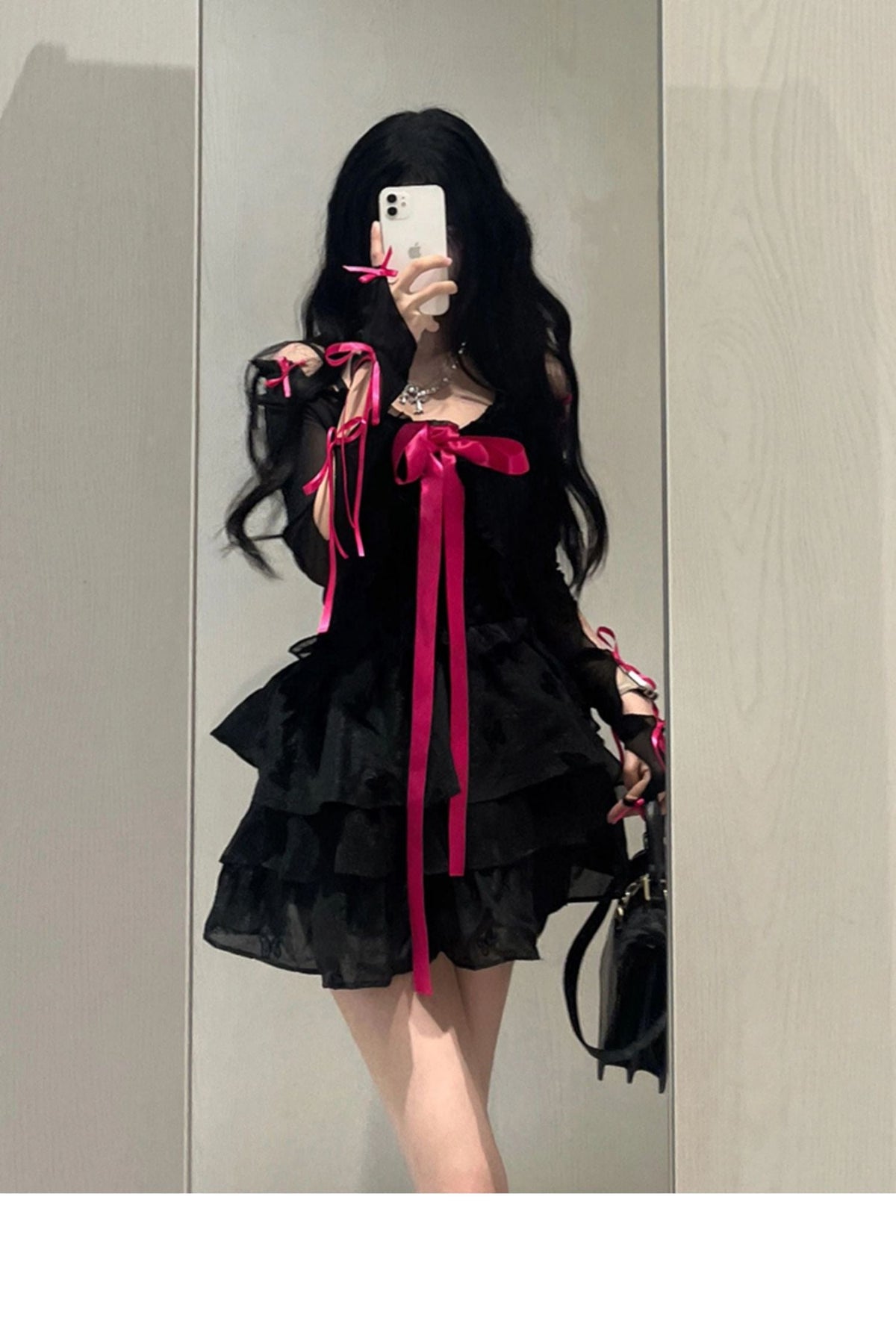Chic A line Spaghetti Straps Black Homecoming Dresses Birthday Dress Birthday Outfits - View 6 | VelvetHem