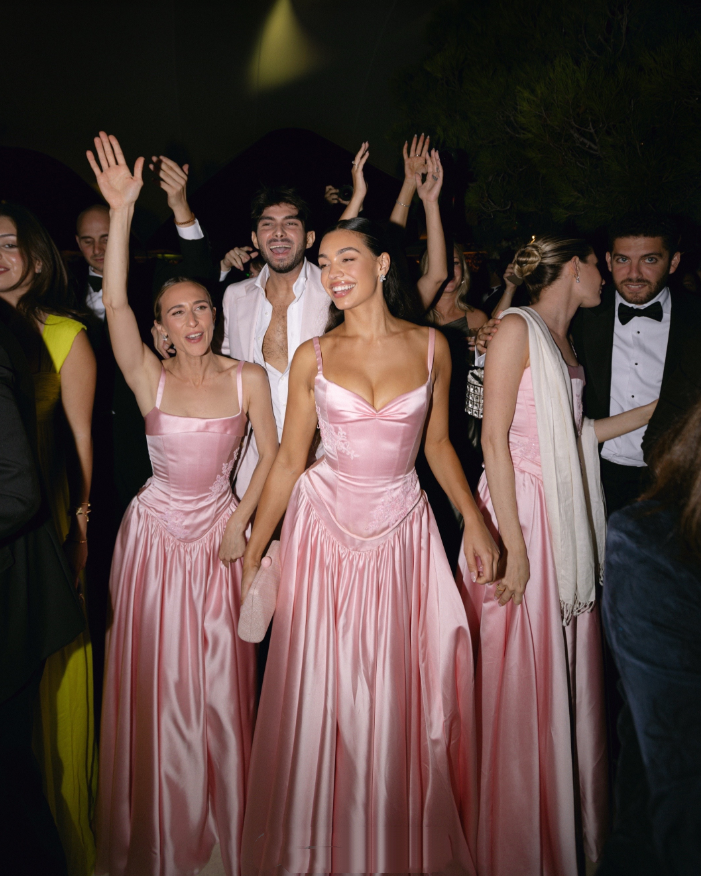 Elegant A Line V Neckline Floor-length Satin Long Pink Evening Dress Prom Dresses - View 6 | VelvetHem