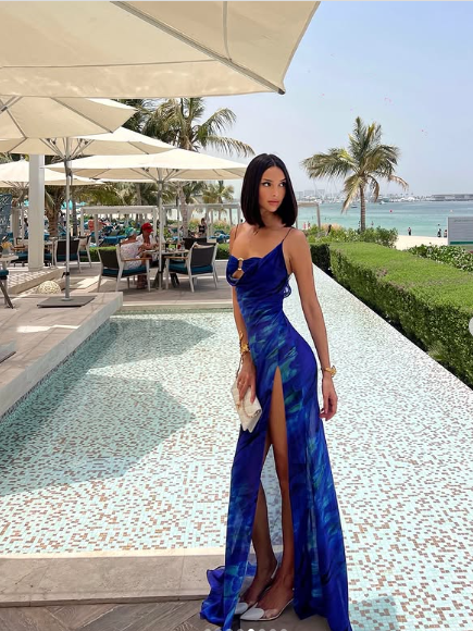Pretty Mermaid Spaghetti Straps Royal Blue Long Prom Dress Evening Dress Formal Dress - View 5 | VelvetHem