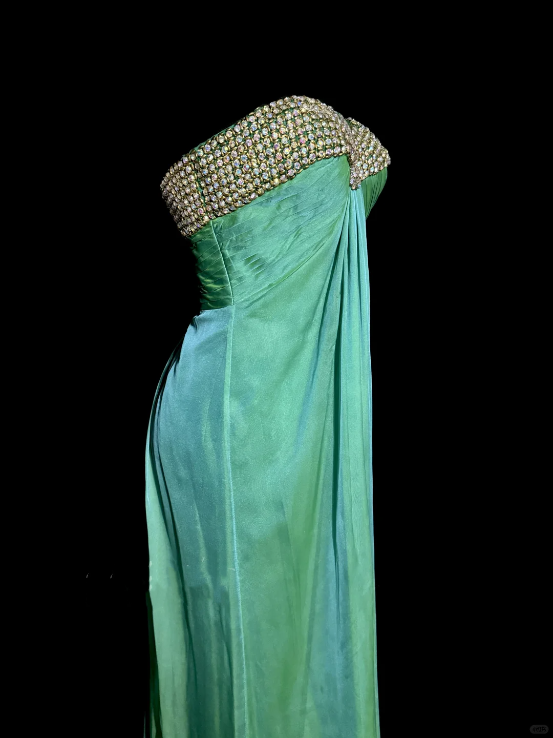 Vintage Mermaid Sweetheart Green Long Prom Gown Fairy Prom Dresses - View 4 | VelvetHem