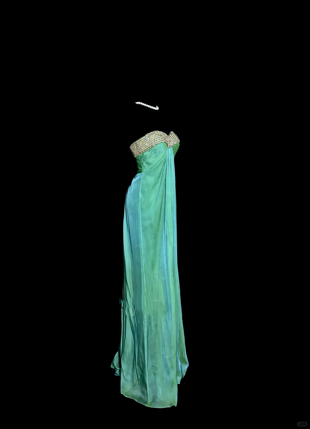 Vintage Mermaid Sweetheart Green Long Prom Gown Fairy Prom Dresses - View 2 | VelvetHem
