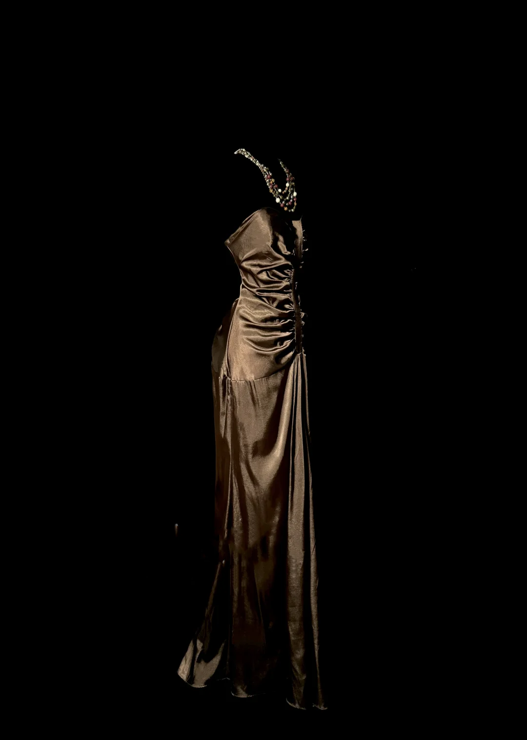 Vintage Mermaid Sweetheart Brown Long Prom Gown Fairy Prom Dresses - View 3 | VelvetHem