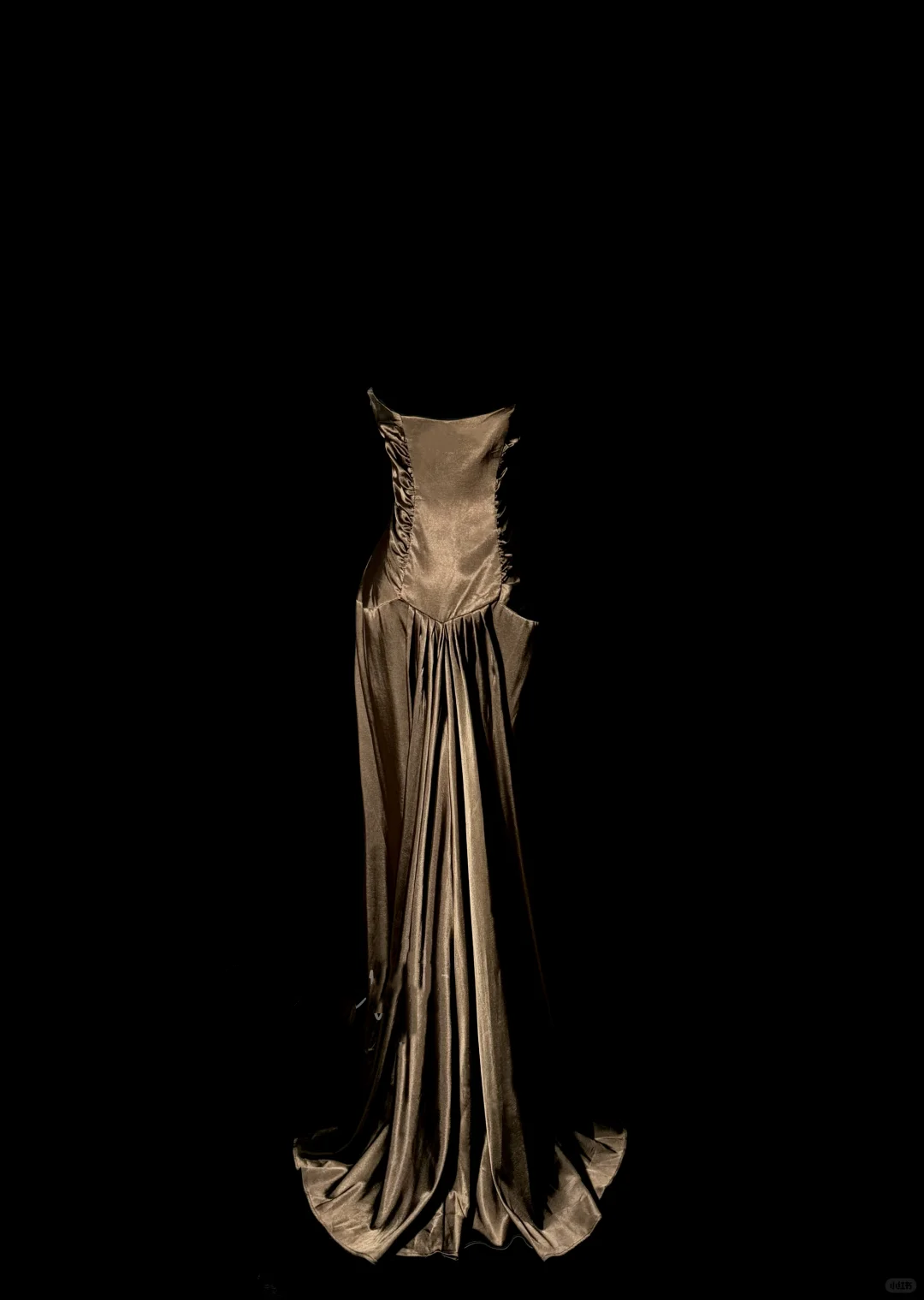Vintage Mermaid Sweetheart Brown Long Prom Gown Fairy Prom Dresses - View 2 | VelvetHem