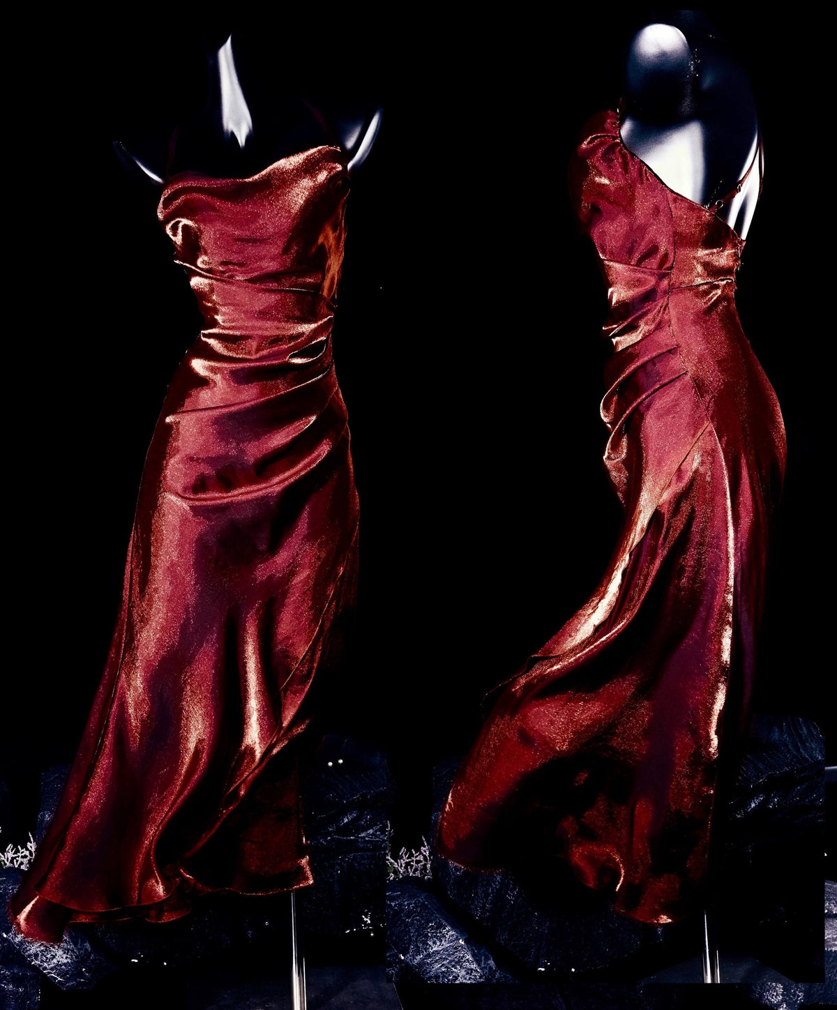 Vintage Sheath Spaghetti Straps Burgundy Ankle Length Prom Dresses Birthday Outfits - VelvetHem