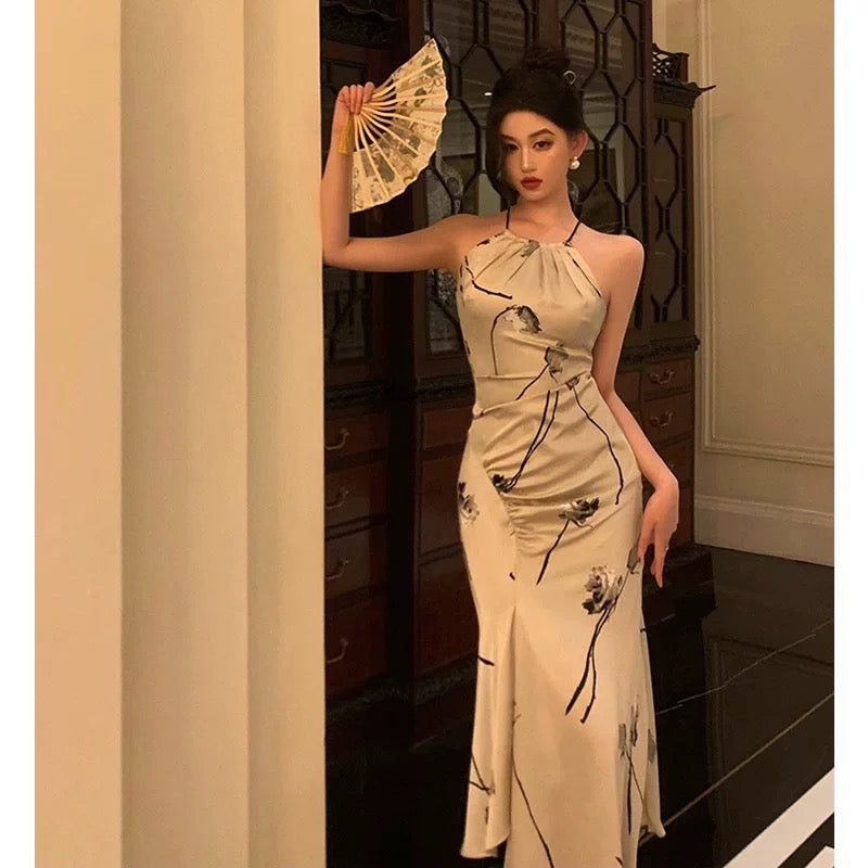 Gorgeous Sheath Halter Date Night Dress Prom Dresses Party Dress Birthday Outfits - View 3 | VelvetHem