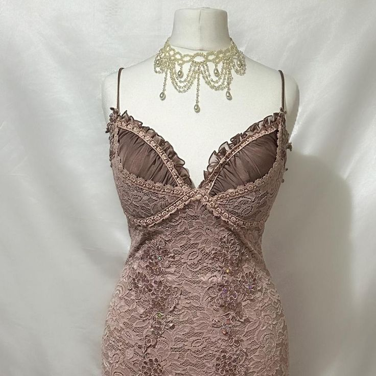 Brown Vintage Lace Beading Pleated Birthday Party Dress Short Homecoming Dress