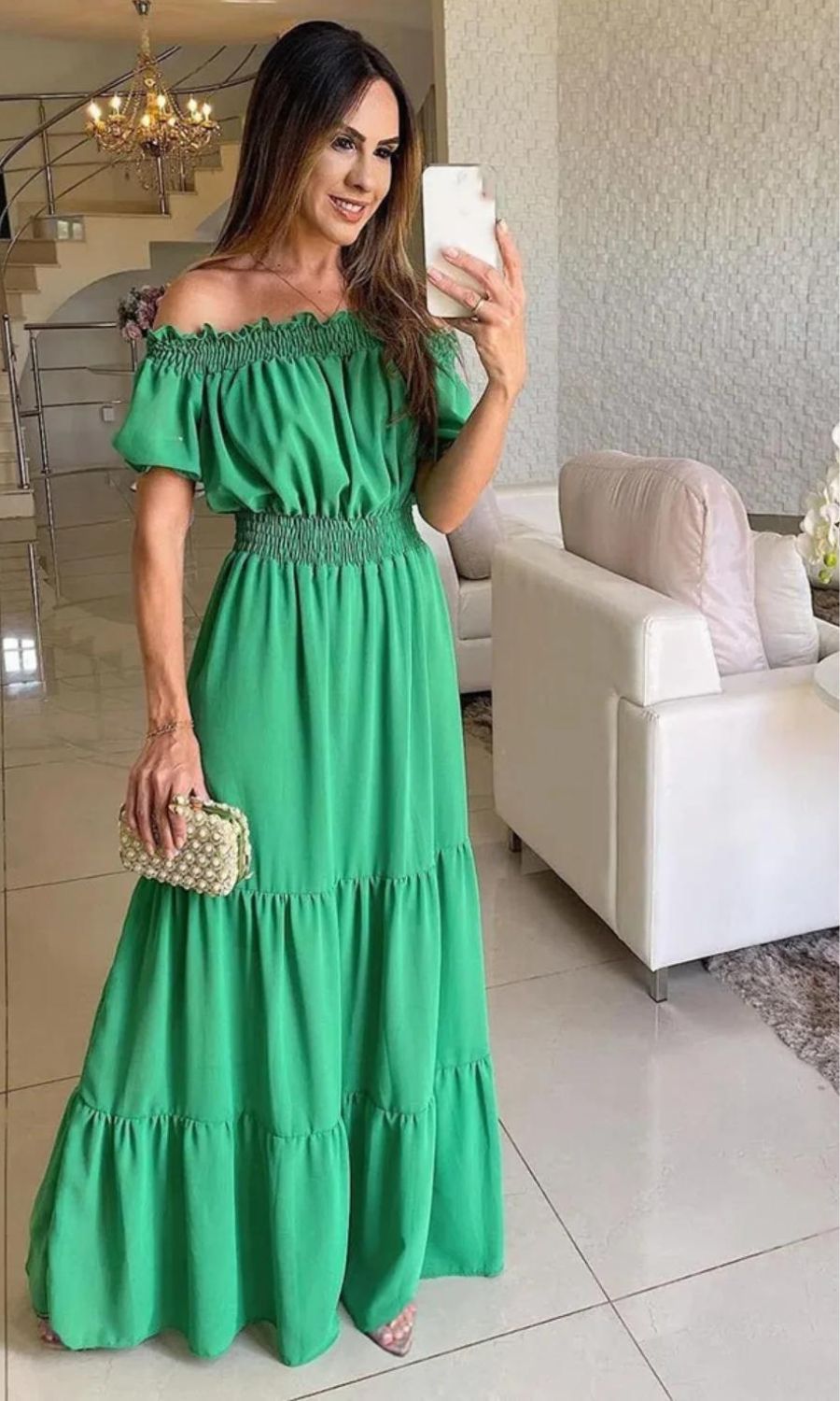 Antonella Timeless Elastic Summer Dress Evening Wear Edit