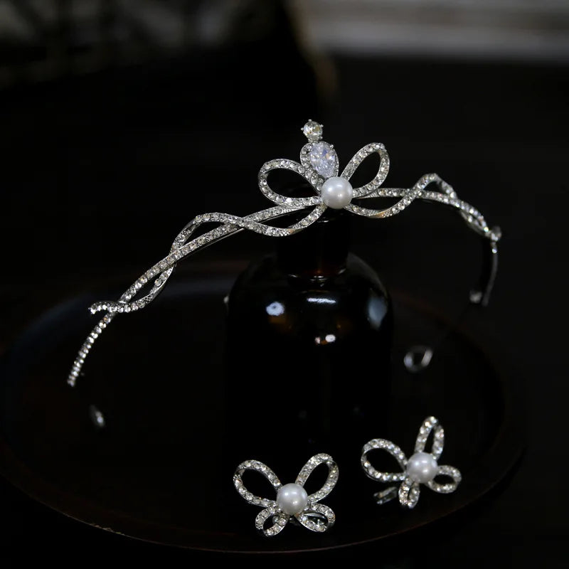 Small Tiara Crown For Wedding Bride Headpiece Crystal Princess Crowns For Women Girl 15 Years Prom Hair Jewelry Bride Headbands