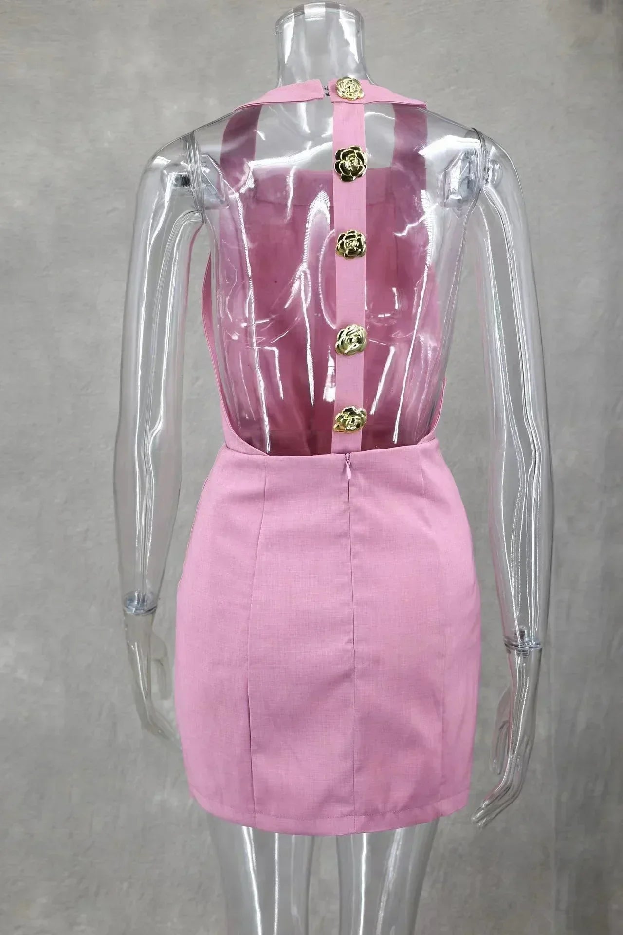 Cordelia Barbell Mini Dress for Women Bold Statement Look