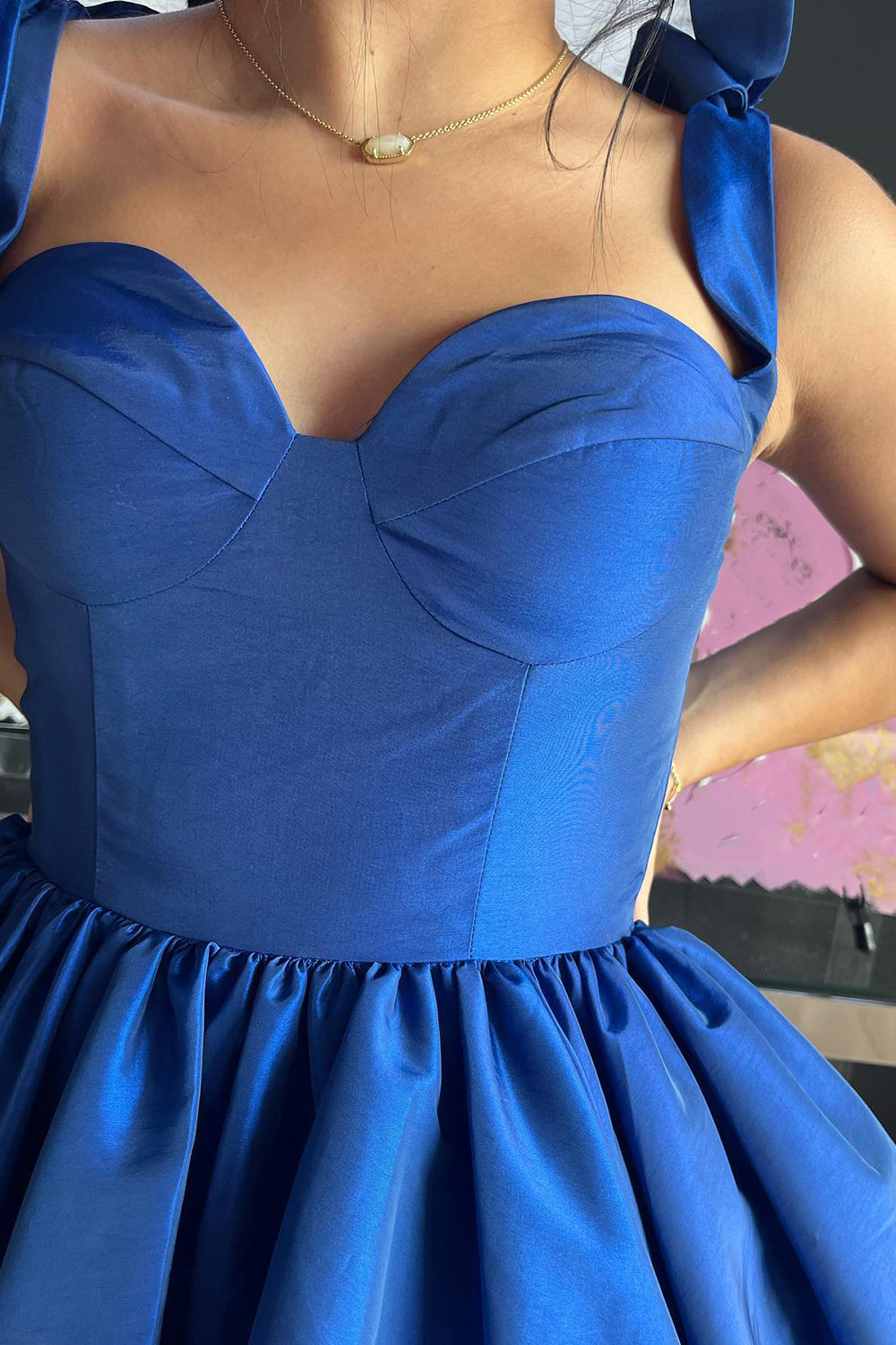 Simple Pink Homecoming Dresses Corset A-Line Ruched Short Cocktail Dresses