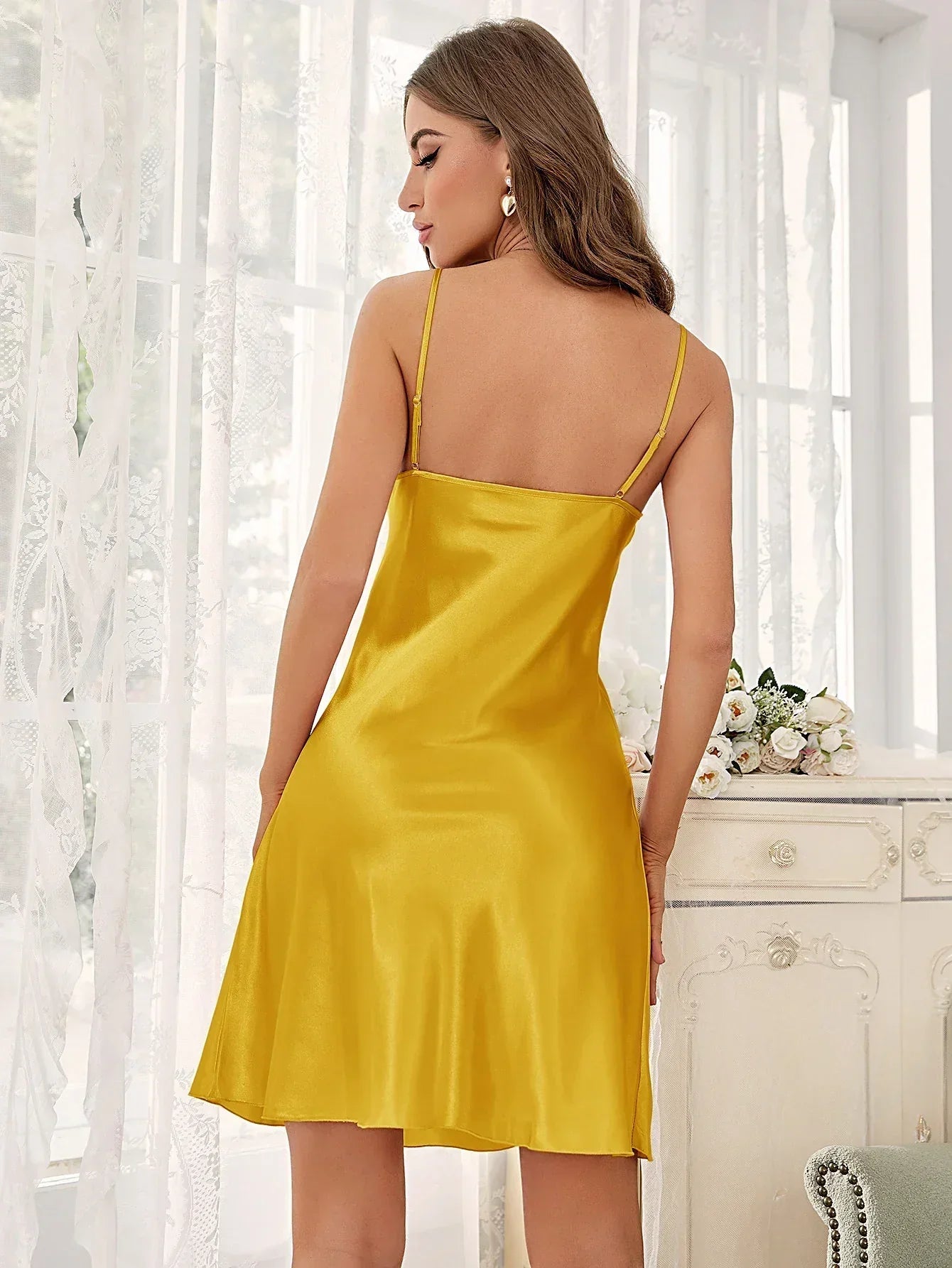 Amitai Statement Pink Satin Cocktail Dress Occasion Edit