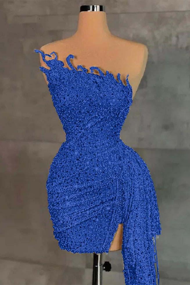 Sleeveless Beading Pleated Short Homecoming Dress With Ruffles