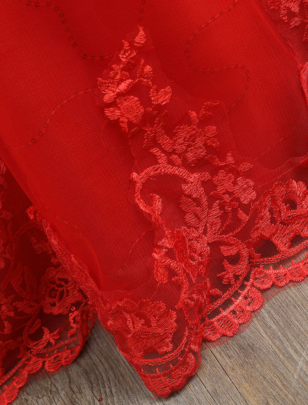 Sleeveless Ruby Jewel Tulle Lace Ball Gown Wedding Dresses Long