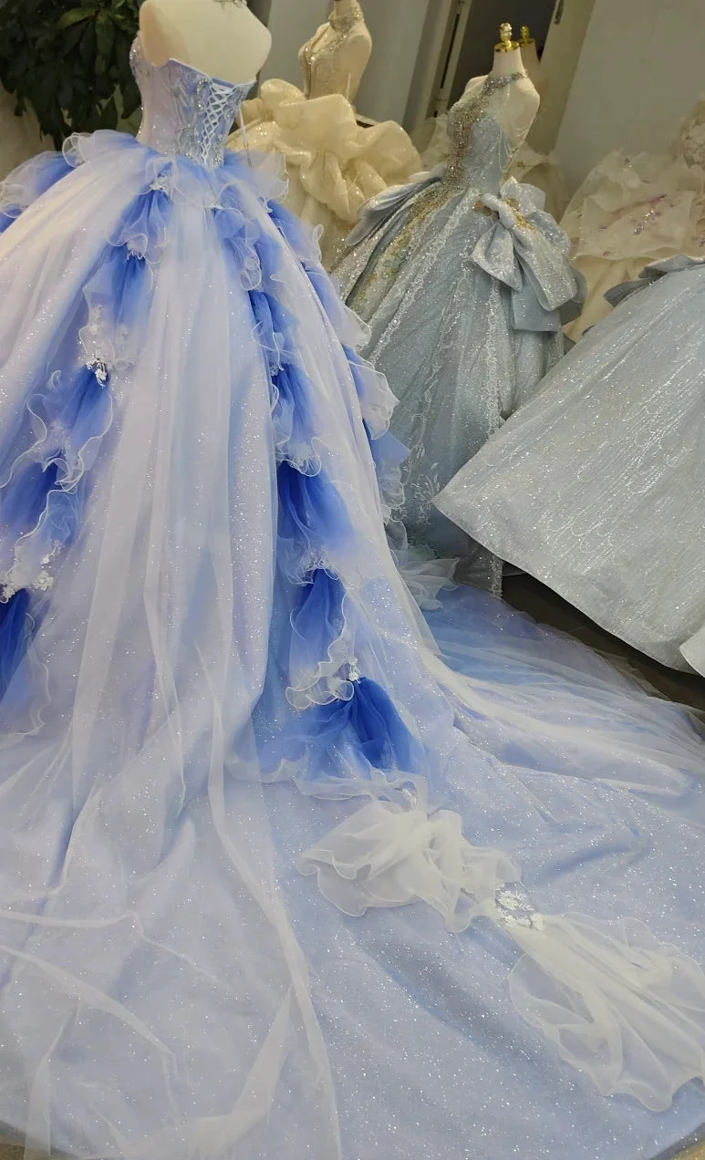 Azure Frost Lotus Ballgown Ye-2041 (ZD16833)