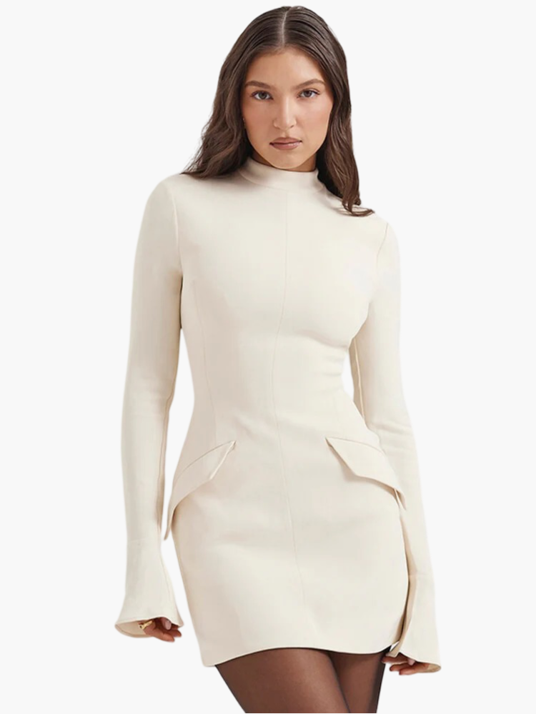 Coral Boutique Chic Cocktail Dress Elevated Occasion Wear