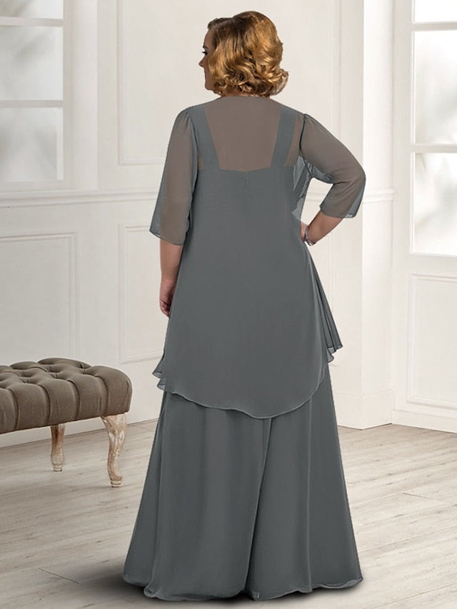 Spaghetti Strap A Line Mother of the Bride Dress with Jacket