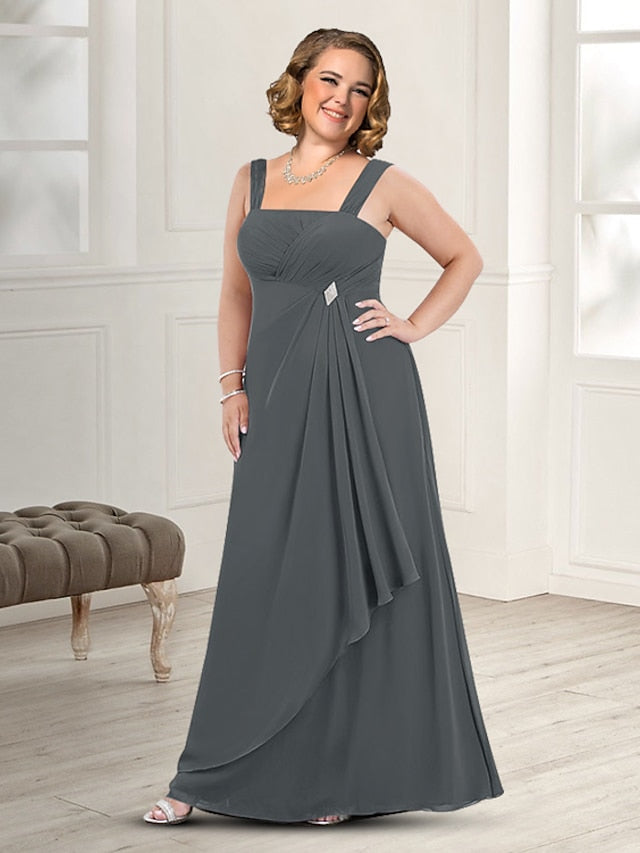 Spaghetti Strap A Line Mother of the Bride Dress with Jacket