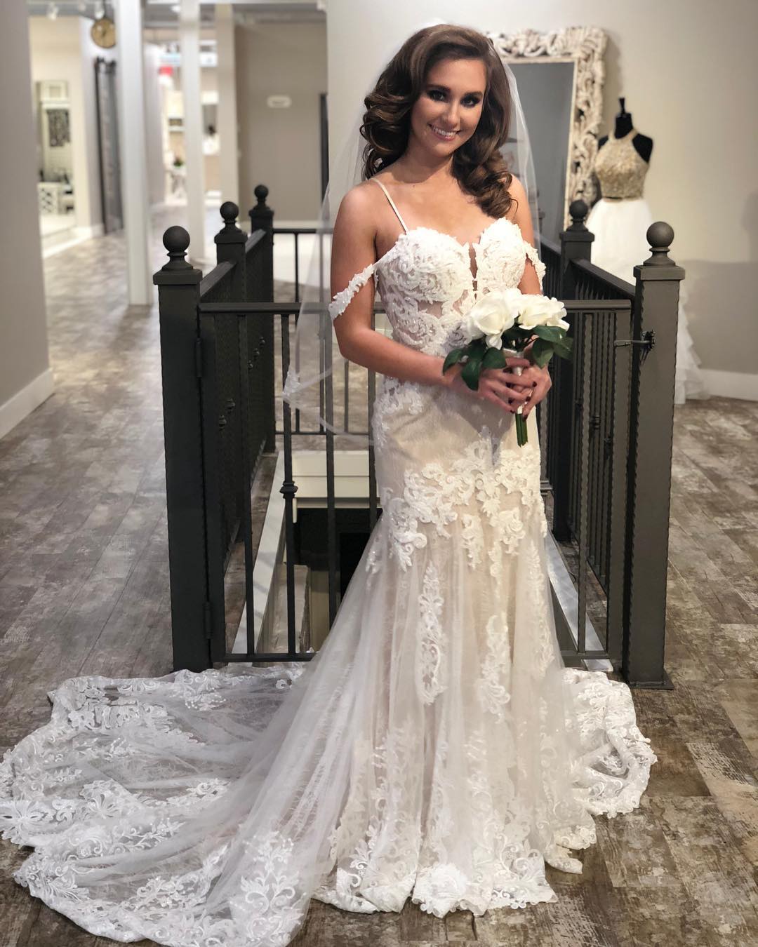 Spaghetti Straps Lace Mermaid Beach Wedding Dresses | Delicate Appliques Beach Bridal Dresses