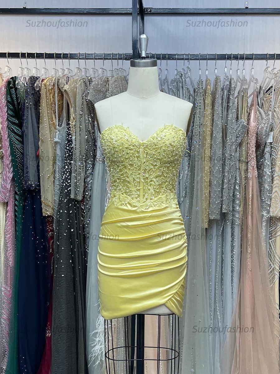 Suzhoufashion Sparkly Sequins Sweetheart Bodycon Homecoming Dress