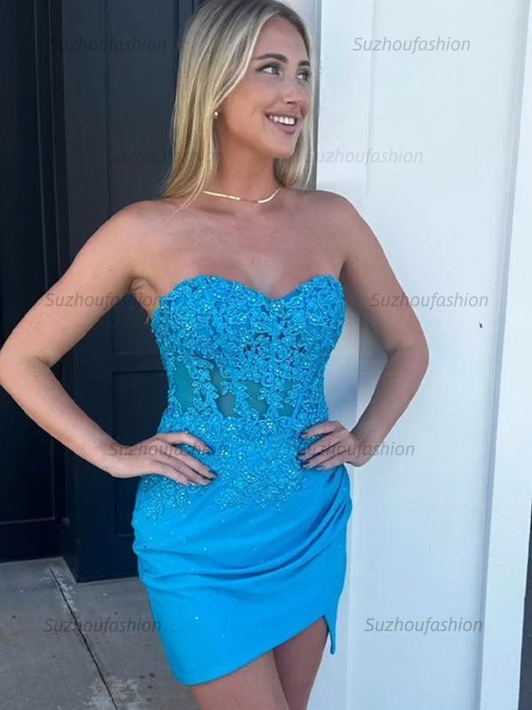 Suzhoufashion Sparkly Sequins Sweetheart Bodycon Homecoming Dress